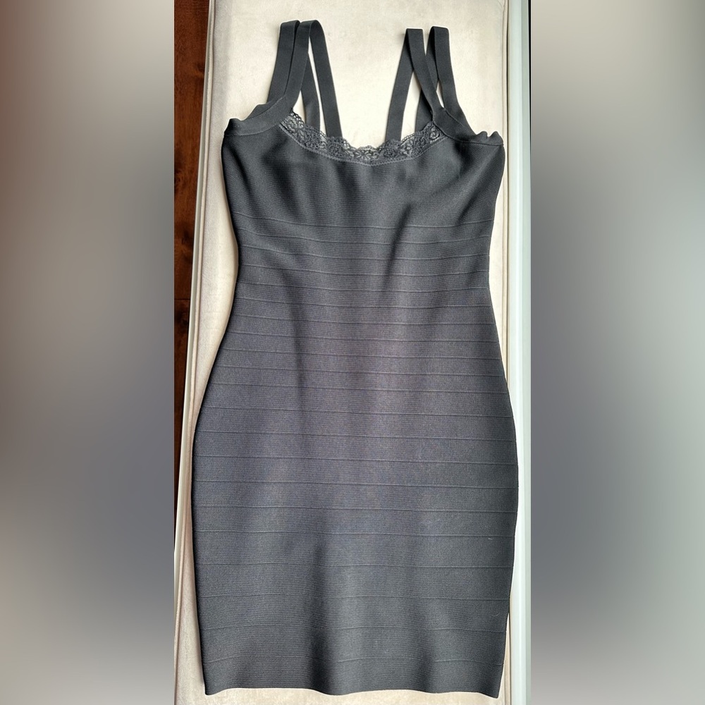 Marciano Black Bandage Bodycon Mini Dress - Picture 2 of 4